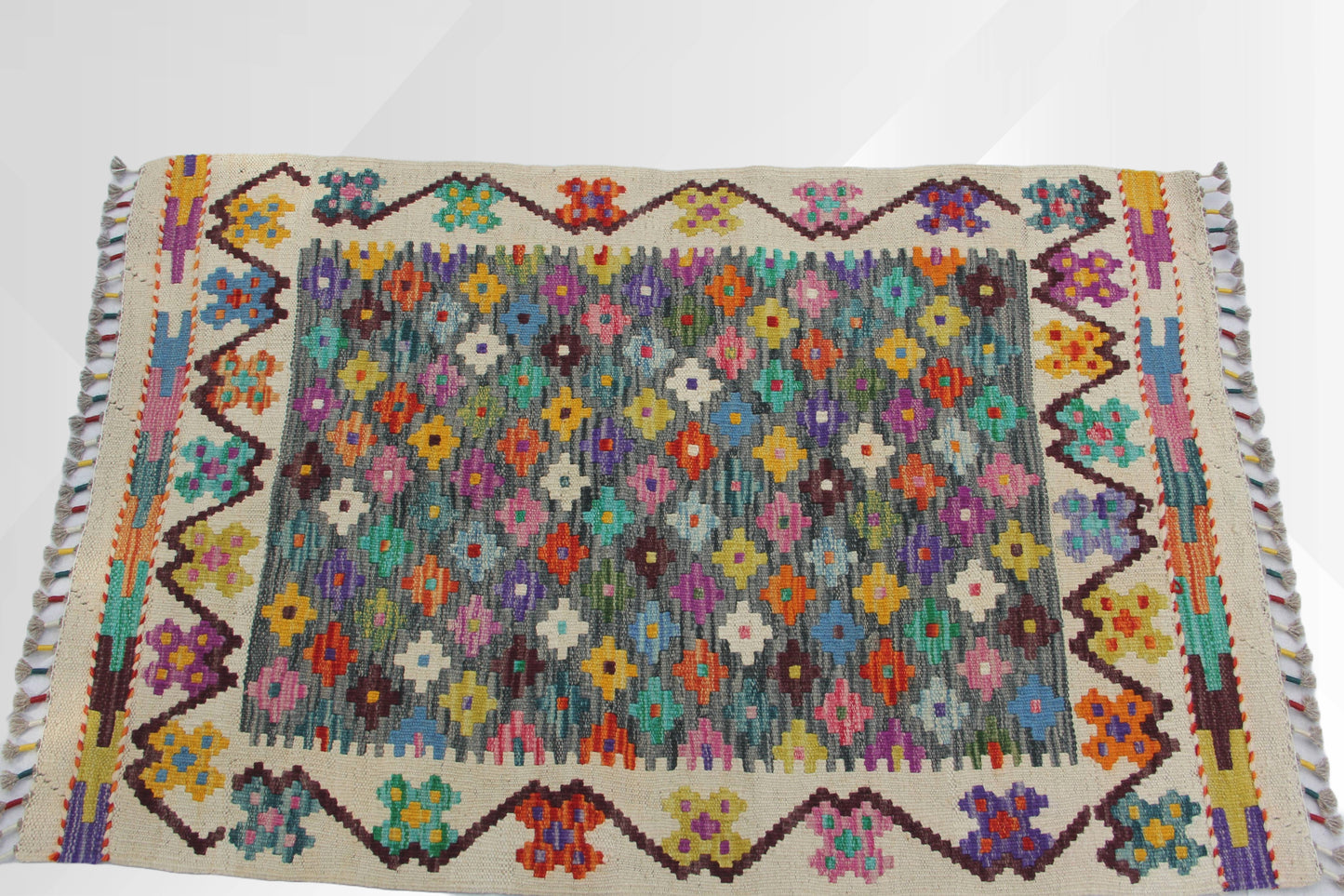Hand-made Afghan rug