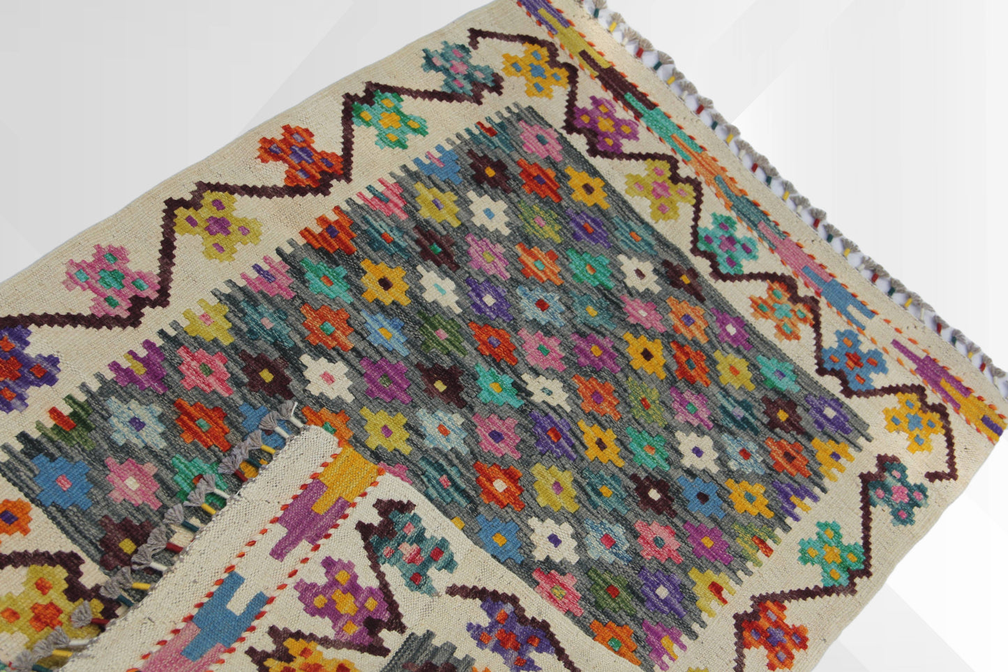 Hand-made Afghan rug