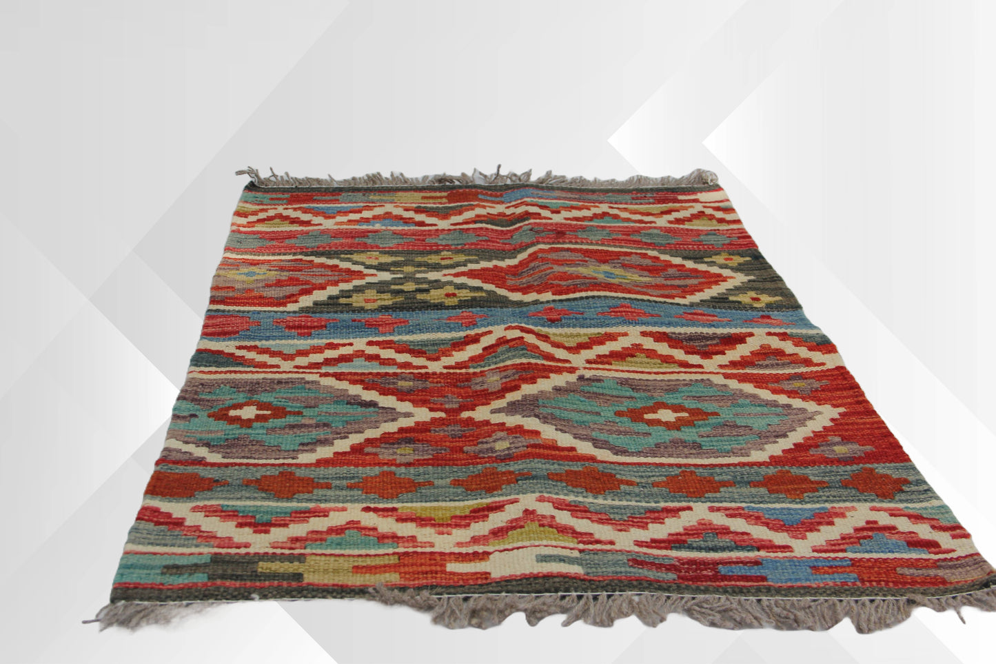 Hand-made Afghan rug