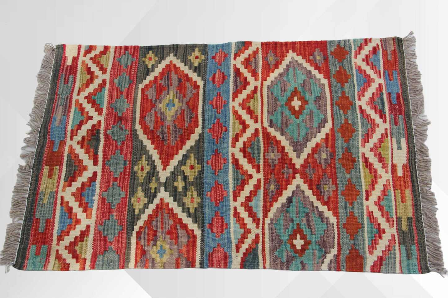 Hand-made Afghan rug