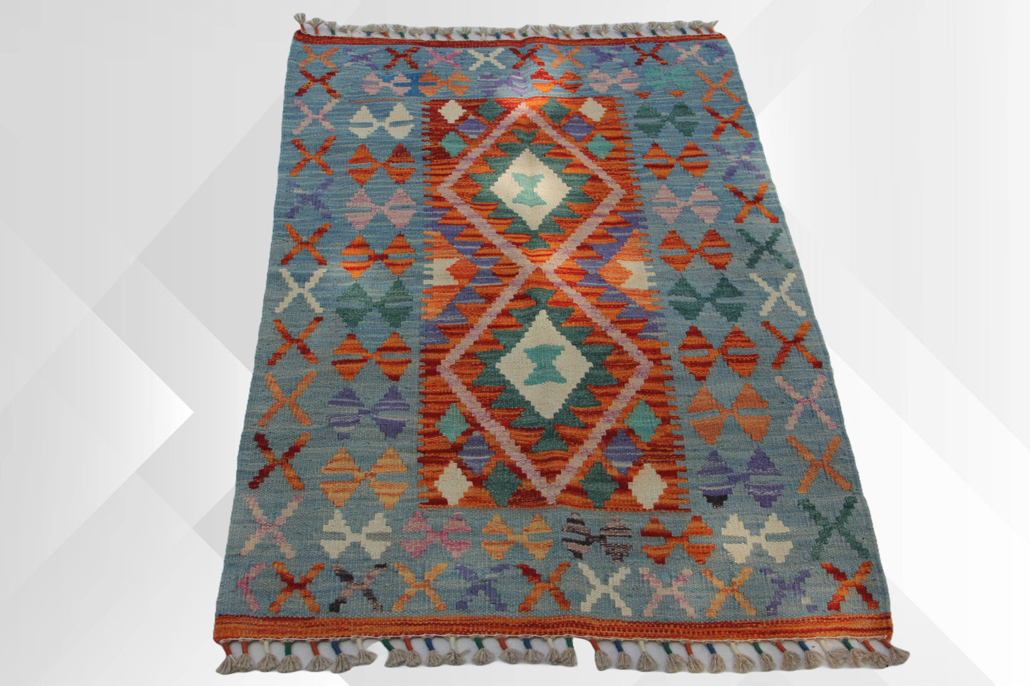 Hand-made Afghan rug